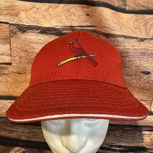 Vintage Pro Line St Louis Cardinals Hat MLB Red Baseball Cap Size Large Bat Logo
